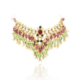 Tanzima Pachi Kundan Necklace - The Pashm
